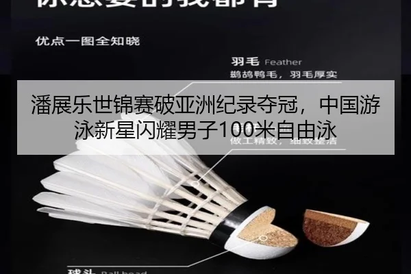 潘展乐世锦赛破亚洲纪录夺冠，中国游泳新星闪耀男子100米自由泳